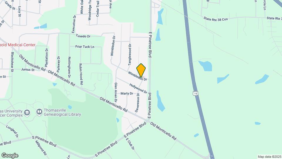 2118 Wimbledon Dr Map and Location Details