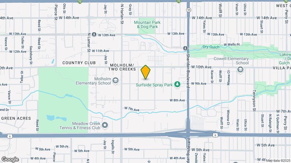 5703 W 9th Ave Map and Location Details