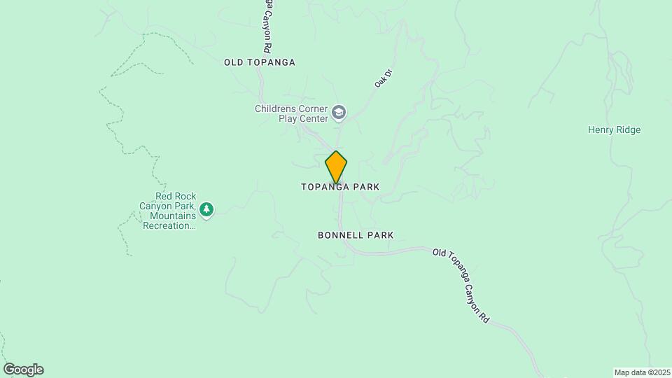 1391 Old Topanga Canyon Rd Map and Location Details