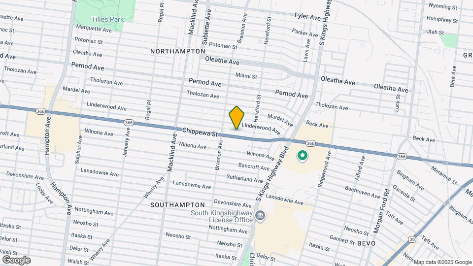 5041 Chippewa St Map and Location Details