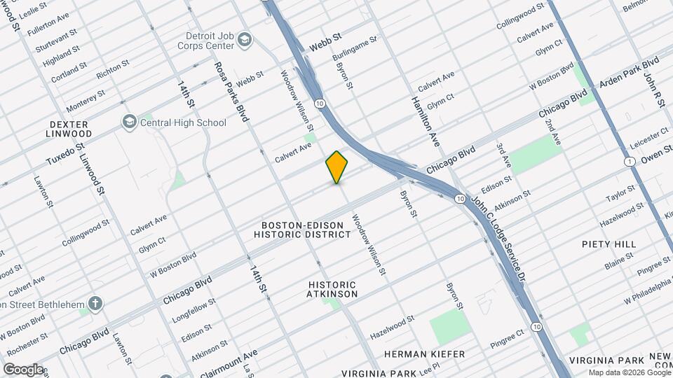 1605 W Boston Blvd Mapa y Detalles de la Ubicación