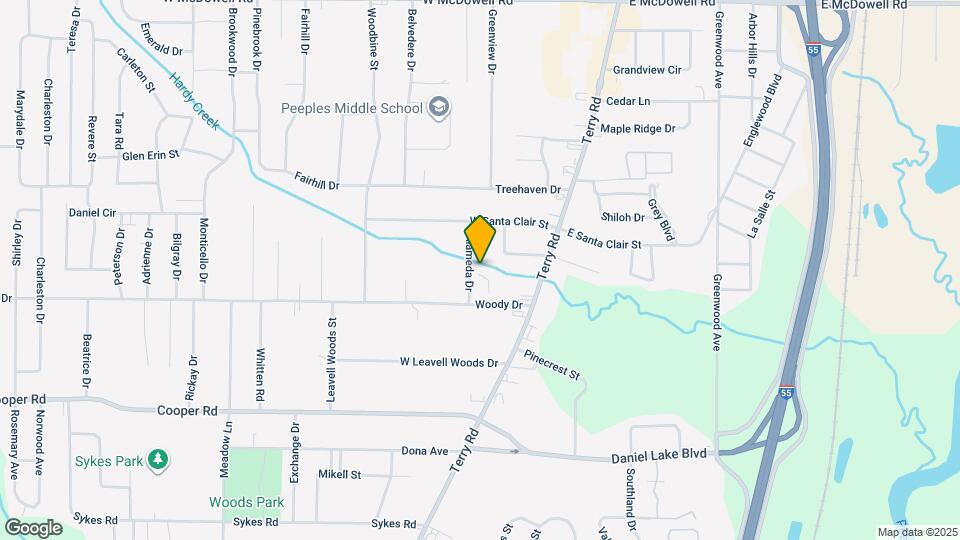3158 Alameda Dr Map and Location Details