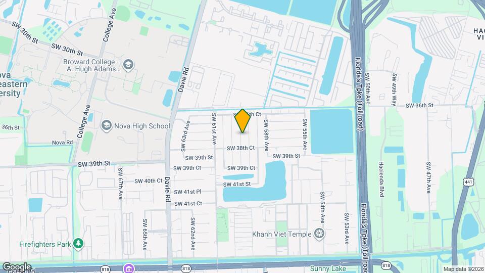 3770 SW 59th Terrace Map and Location Details