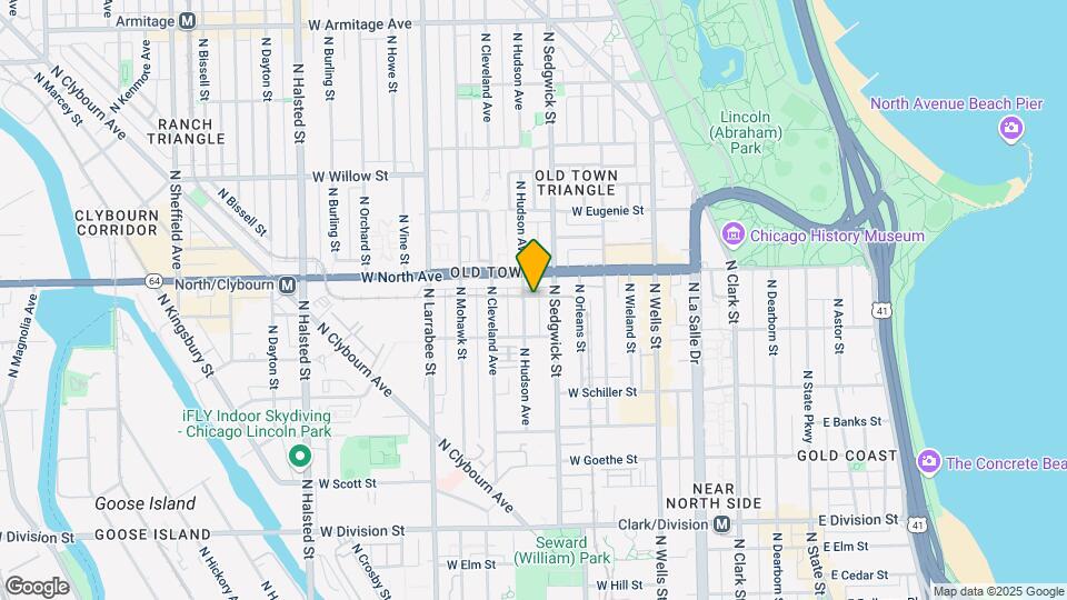 1535 N Hudson Ave Mapa y Detalles de la Ubicación