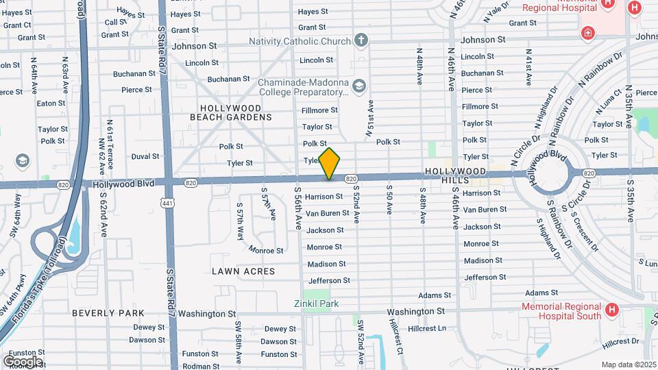Hollywood Hills West Inc Map and Location Details