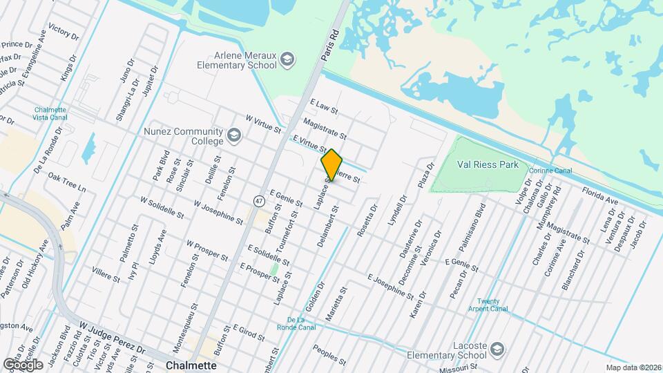 406 Dubarry St Mapa y Detalles de la Ubicación