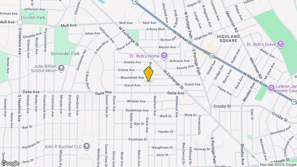 316 Grand Ave Map and Location Details