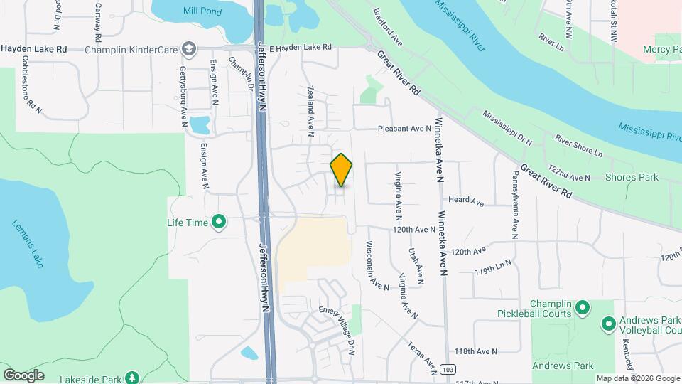 8422 Yukon Cir N Map and Location Details