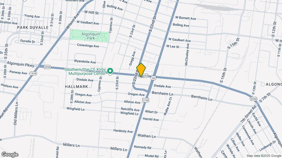 1836 Algonquin Pkwy Map and Location Details