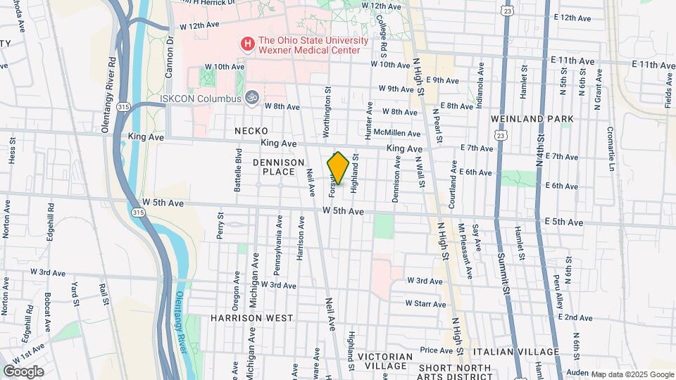 1308 Forsythe Ave, Unit B Mapa y Detalles de la Ubicación