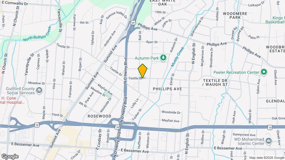 1604 Textile Dr Map and Location Details