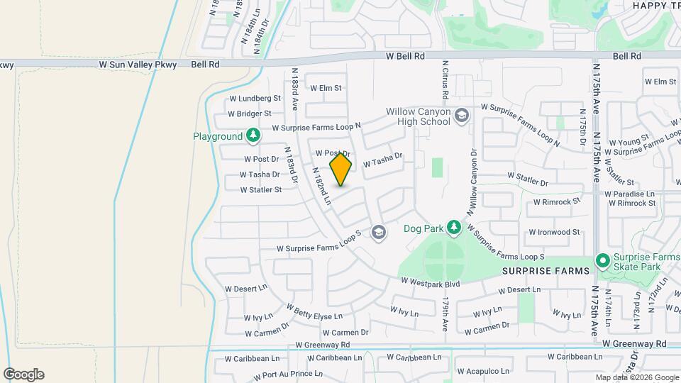 18188 W Paradise Ln Map and Location Details