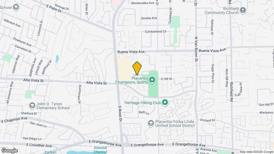 639 McFadden St Map and Location Details