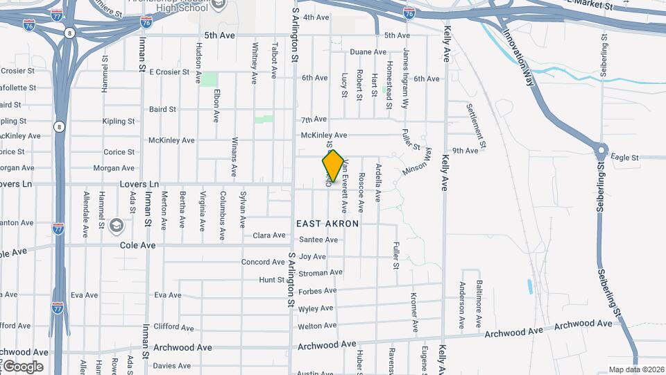 583 Chittenden St Map and Location Details
