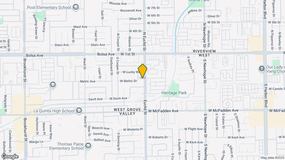 326 S Euclid St Map and Location Details