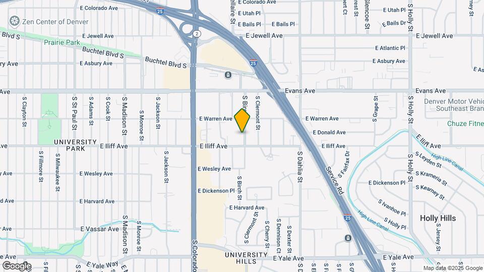 2255 S Birch St Mapa y Detalles de la Ubicación