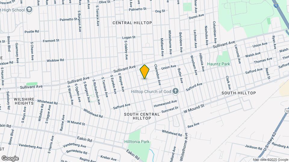 545 S Highland Ave Map and Location Details