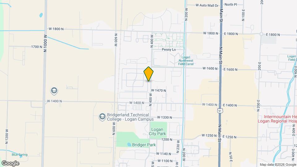 1525 N 400 W Map and Location Details