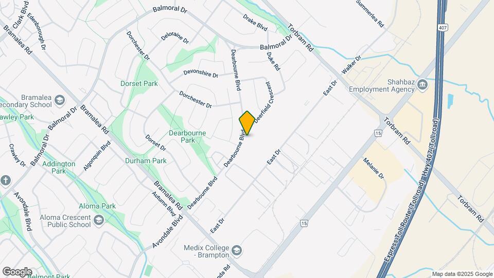 103 Dearbourne Blvd Map and Location Details