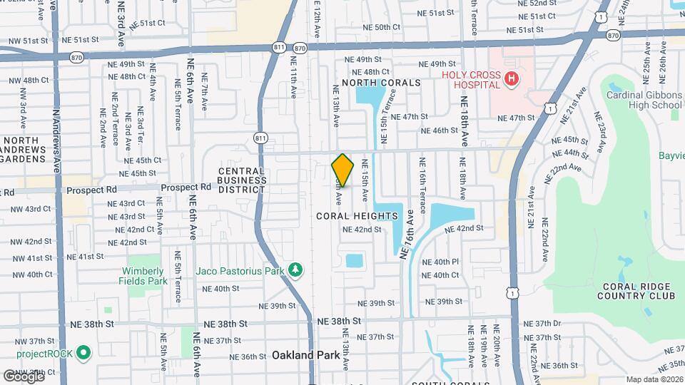 4360 NE 13th Ave Map and Location Details