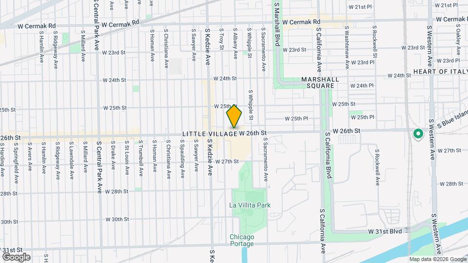 2556 S Albany Ave Mapa y Detalles de la Ubicación
