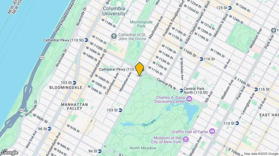 485 Central Park West Map and Location Details