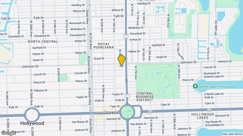 1825 Lincoln St, Unit CONDO ON THE BEACH Map and Location Details