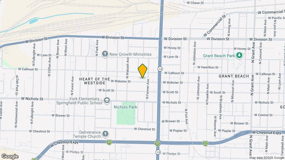 1723 W Webster St Map and Location Details