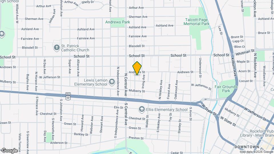 311 Oakley Ave Map and Location Details