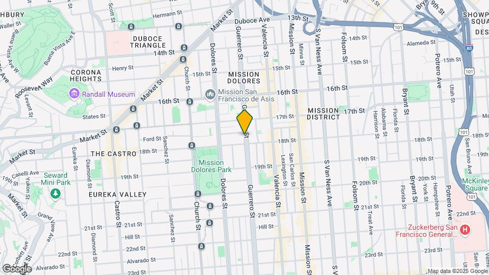 576 Guerrero St Mapa y Detalles de la Ubicación