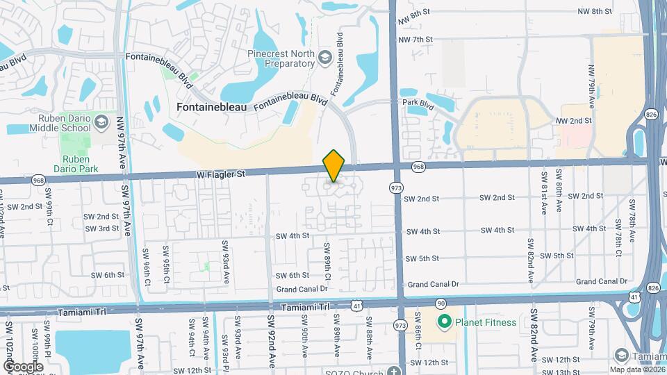 8866 W Flagler St, Unit 206 Map and Location Details