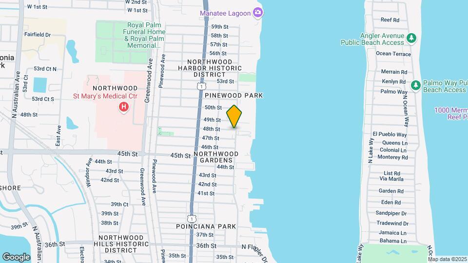 4815 N Flagler Dr Map and Location Details