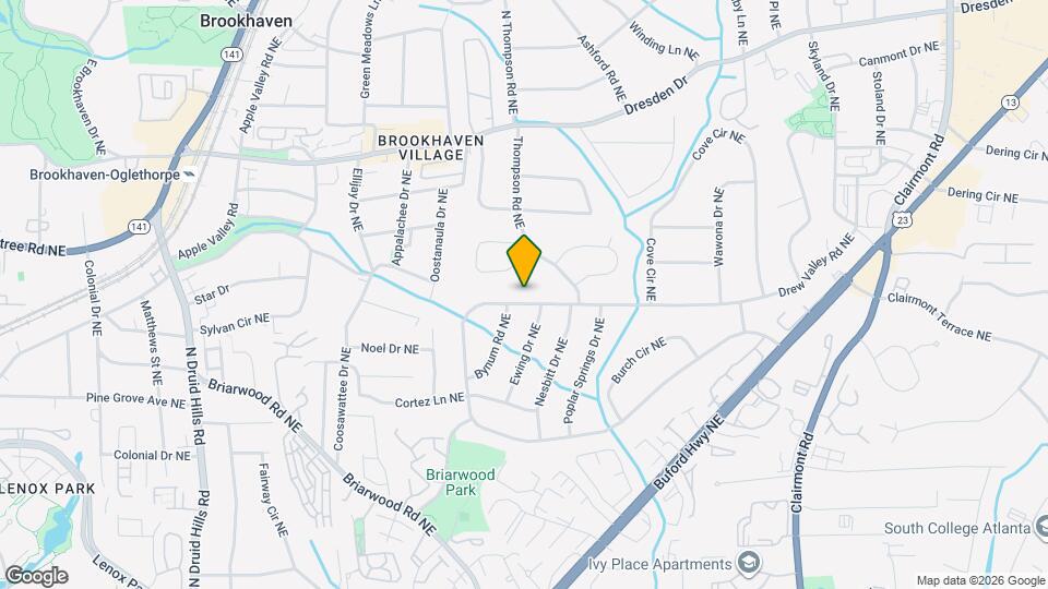 2454 Drew Valley Rd NE Map and Location Details