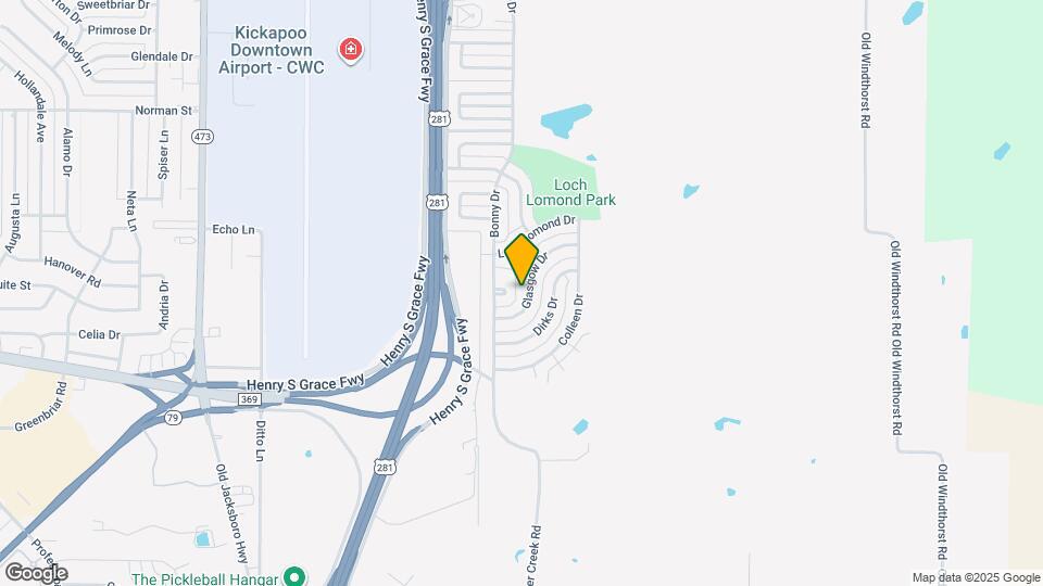 214 Glasgow Dr Map and Location Details