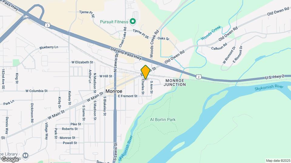 404 Railroad Ave Map and Location Details