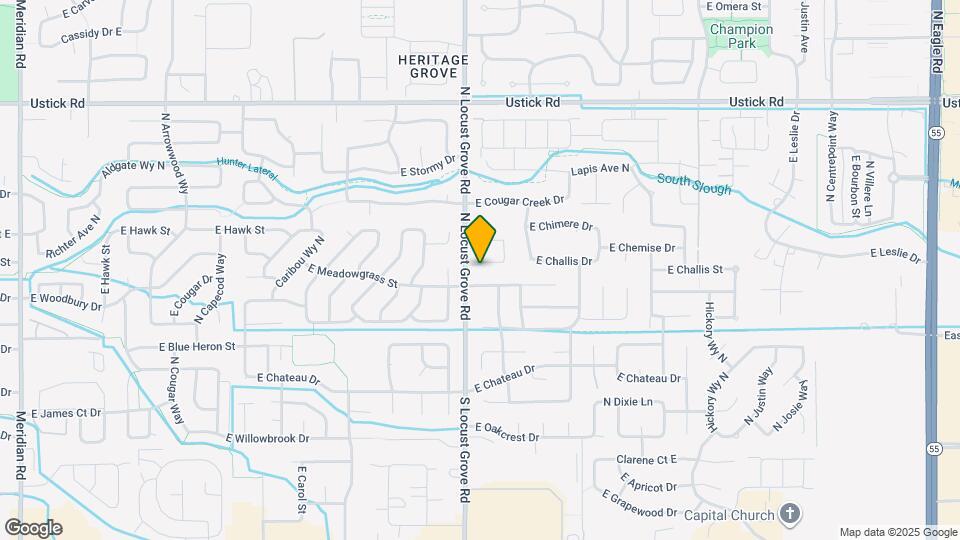 1633 E Challis St Map and Location Details