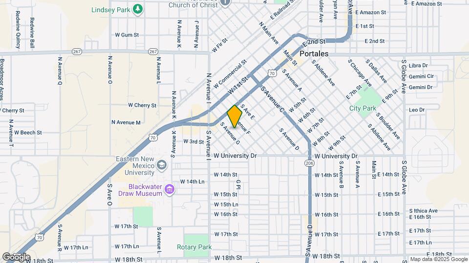 309 S Avenue G Map and Location Details