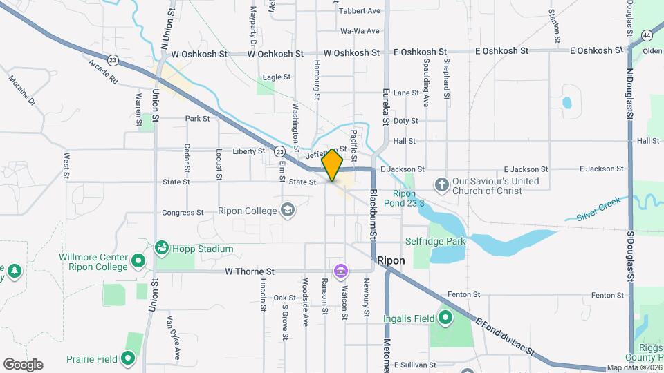 121 W Fond Du Lac St, Unit Upper Apartment Map and Location Details