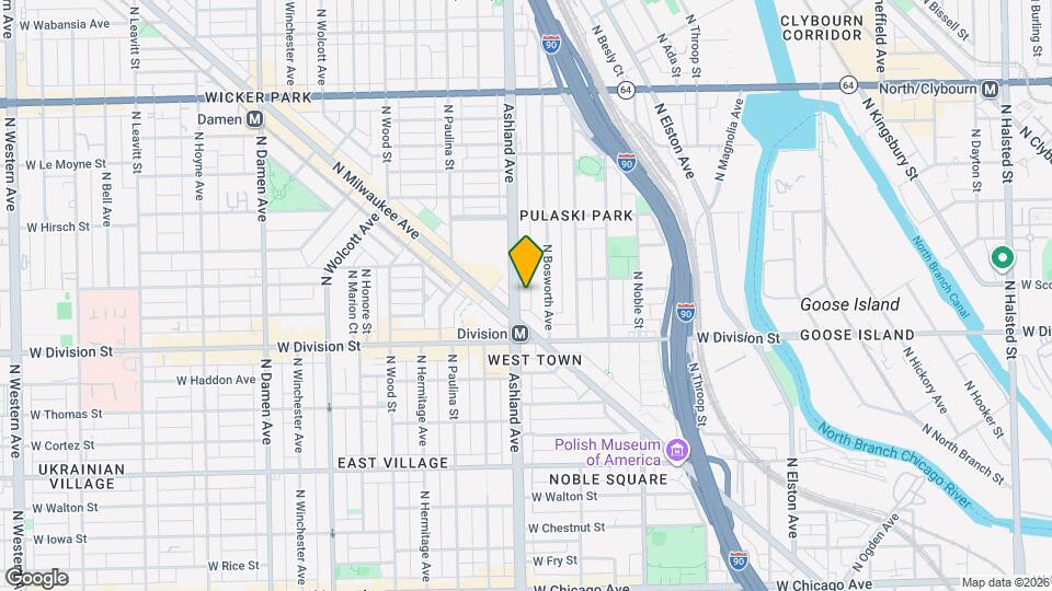 1241 N Ashland Ave Map and Location Details