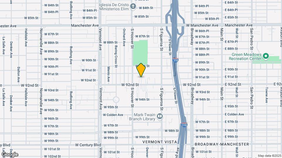 625 W. 92nd St. Mapa y Detalles de la Ubicación