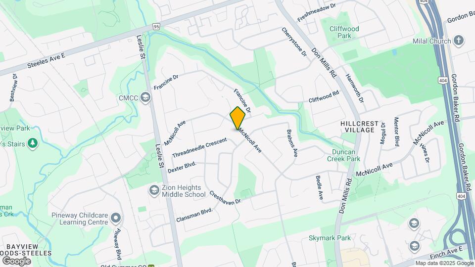 91 McNicoll Ave Map and Location Details