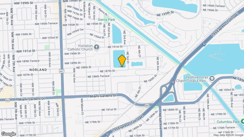 303 NE 187th St Map and Location Details