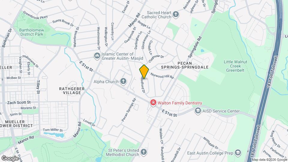 5305 Medford Dr Map and Location Details