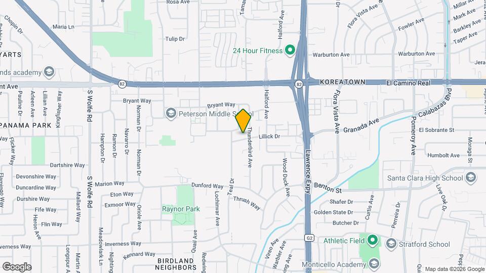 1123 Lillick Dr Map and Location Details