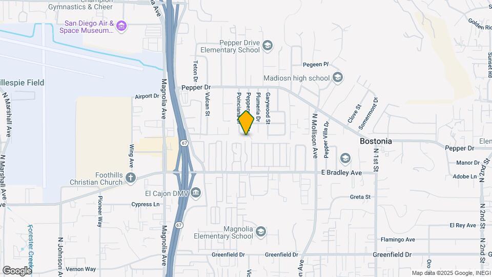 1604 Poinciana Dr Map and Location Details