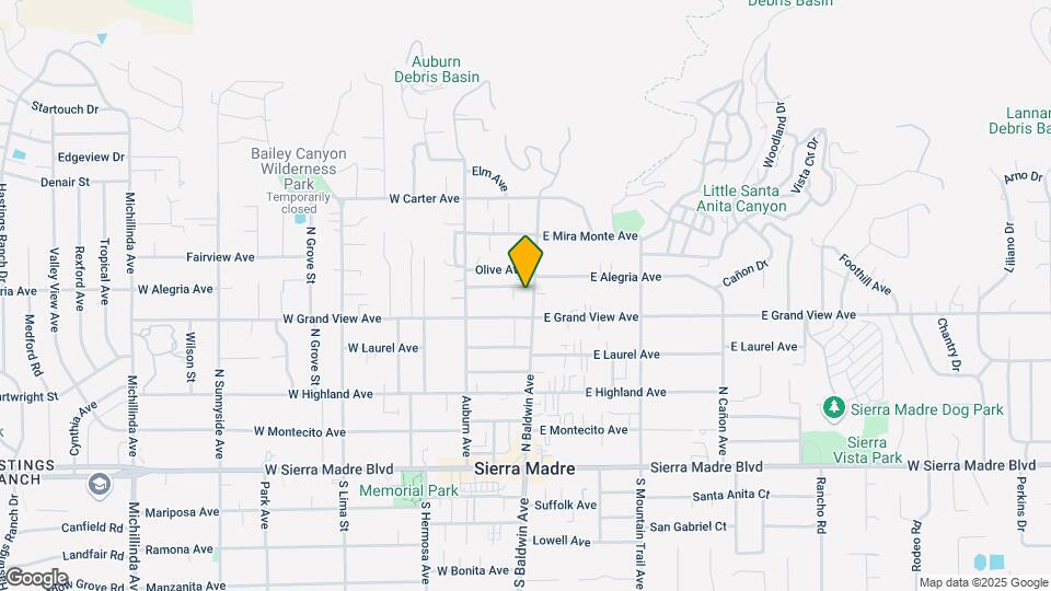 325-335 N Baldwin Ave Mapa y Detalles de la Ubicación