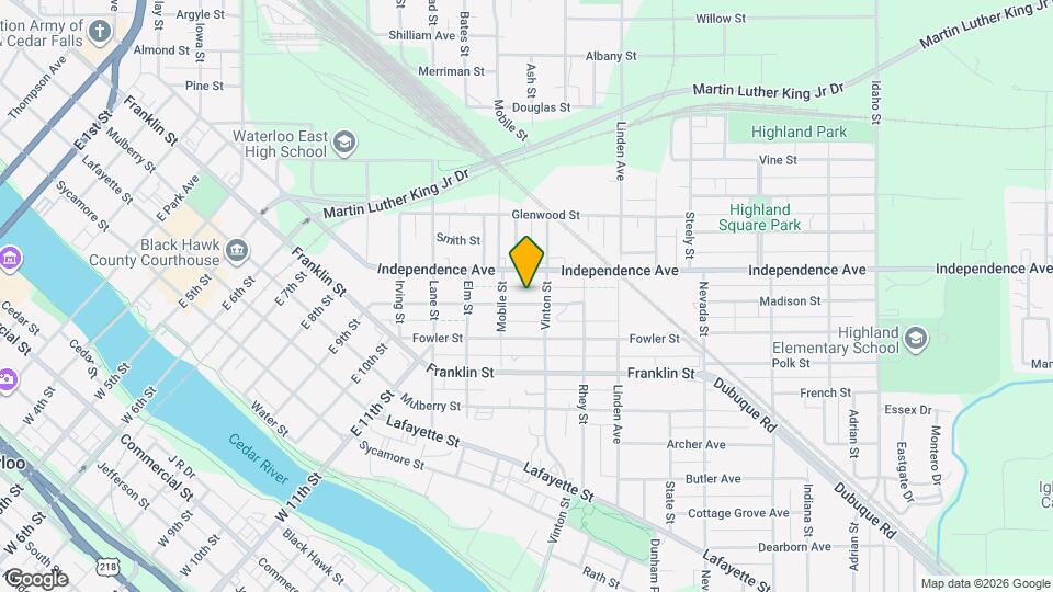 525 Courtland St Map and Location Details