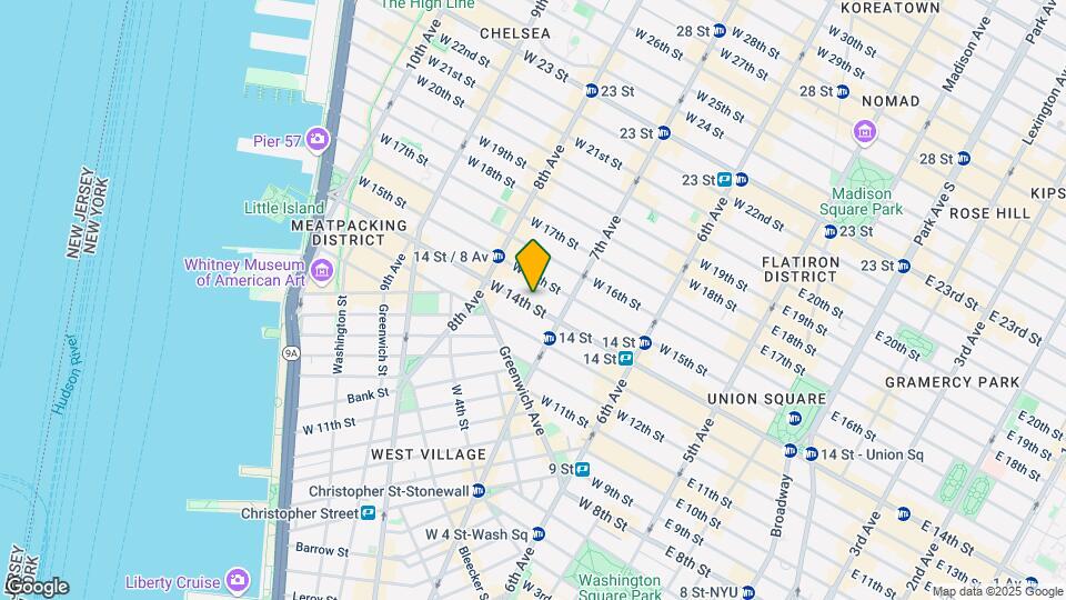 225 W 14th St Map and Location Details