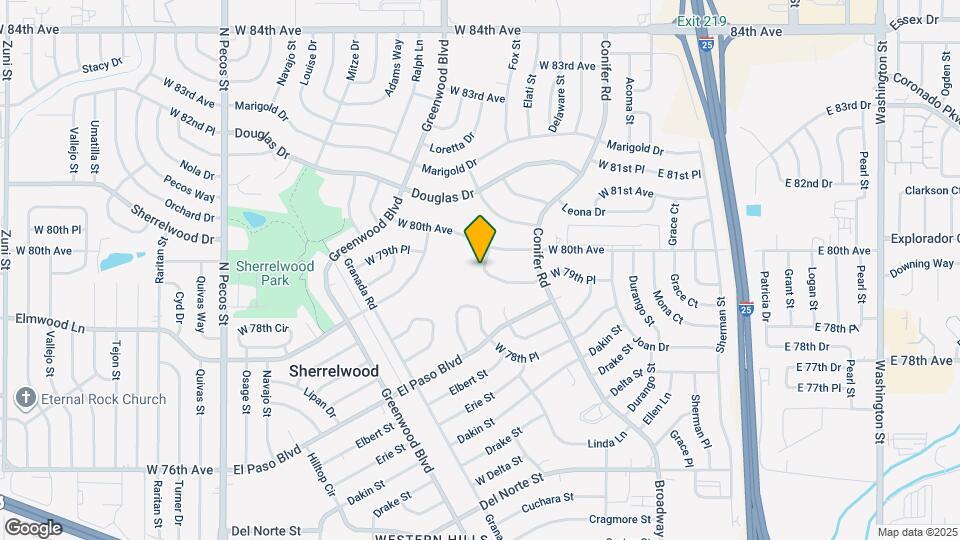 660 W 79th Pl Map and Location Details
