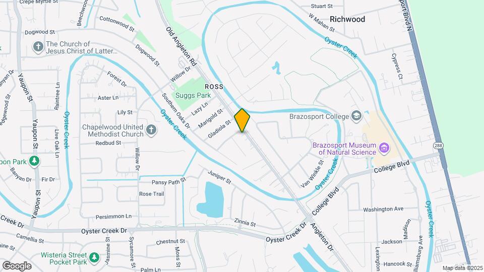 129 Old Angleton Rd Map and Location Details